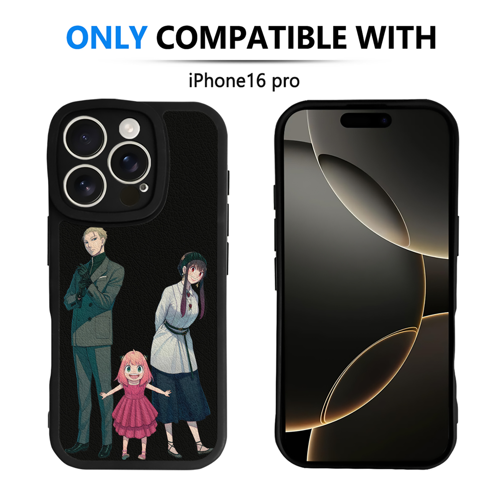 （画像用） SPY×FAMILY间谍家家酒 【iPhone 16シリーズ対応】シリコンスマホケース（レザー調） 材質：シリコン